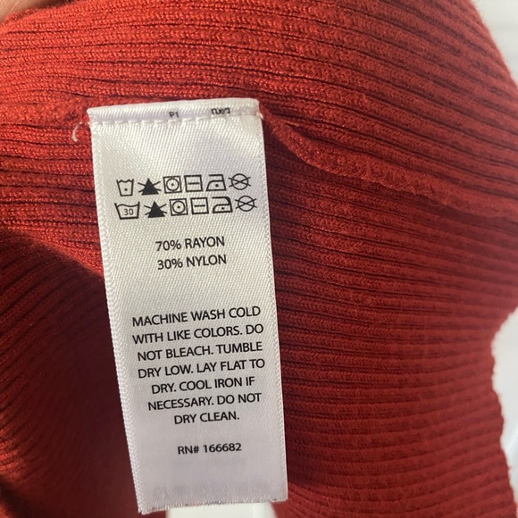 Caroline Constas Red Bodycon Midi Dress with‎ Polo Collar - Picture 7 of 7